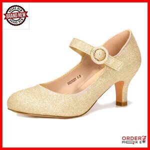 Women's Low Kitten Heel Pumps Closed Toe Office Wedding Shoes